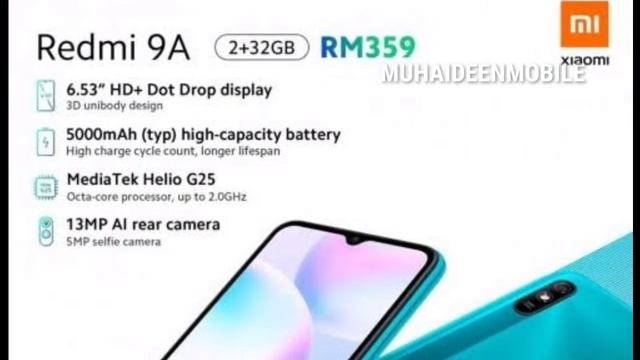 UNBOXING REDMI 9A|MUHAIDEENMOBILE|REDMI MOBILE смотреть онлайн