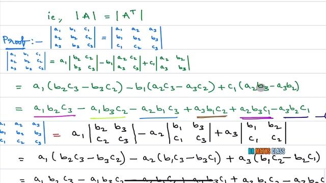 Properties Of Determinants || Proofs For Properties Of Determinants || Determinant Properties