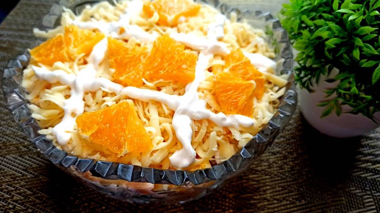 Потрясающе вкусный салат «Первое признание».Гости просят приготовить, этот салат на праздничный стол смотреть онлайн