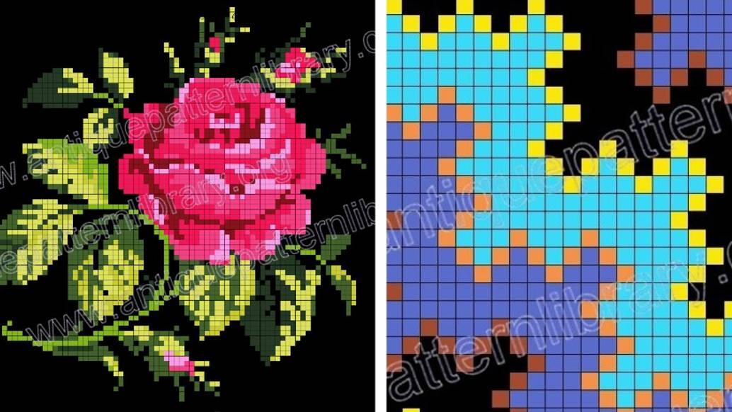 СТАРИННЫЕ СХЕМЫ. Рукоделие, вышивка. Подборка №92. смотреть онлайн