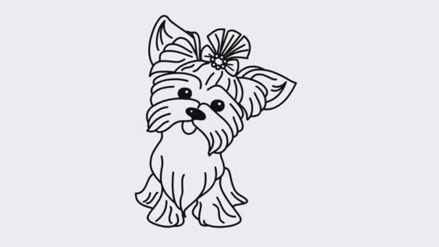 Раскраска Собака Рисуем Раскраски Видео для детей // Coloring book Dog Draw Coloring pages смотреть онлайн