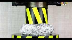 ЭКСПЕРИМЕНТ -  ГИДРАВЛИЧЕСКИЙ ПРЕСС 100 ТОНН против РЕЗИНОВОГО ШАРА