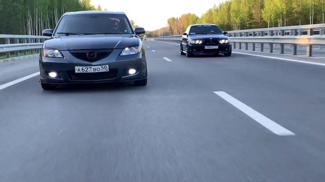 Mazda3 and BMWe46. Spring days.K&K Gpoup смотреть онлайн