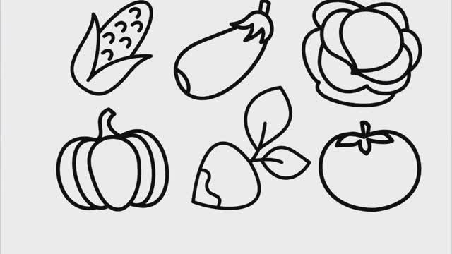 Овощи Раскраска для Малышей Рисуем Раскраски смотреть онлайн