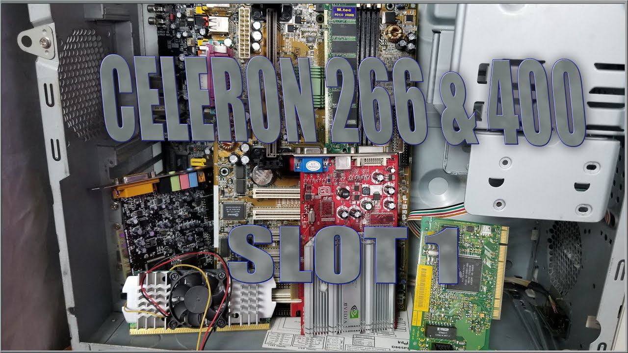 Celeron 266 против Celeron 400 на Slote 1 !