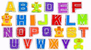 Буквы трансформеры. Трансботы роботы. Английский алфавит.