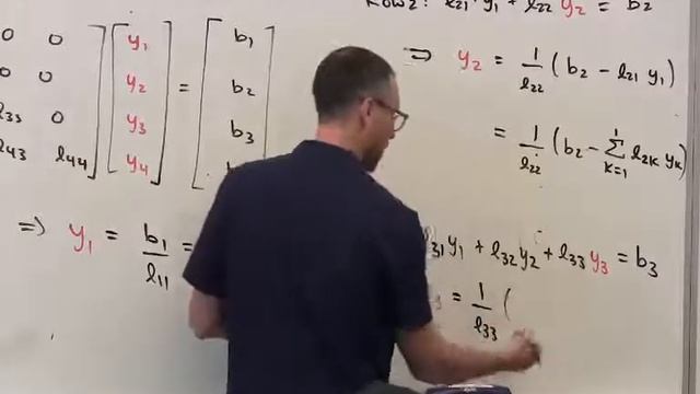 Applied Linear Algebra, Lesson 12, Video 24: General Forward Substitution Algorithm смотреть онлайн