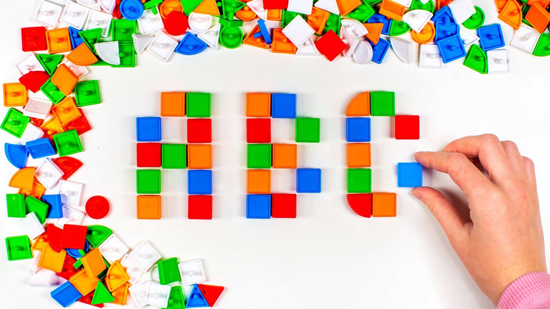 Английские буквы из мозаики. смотреть онлайн