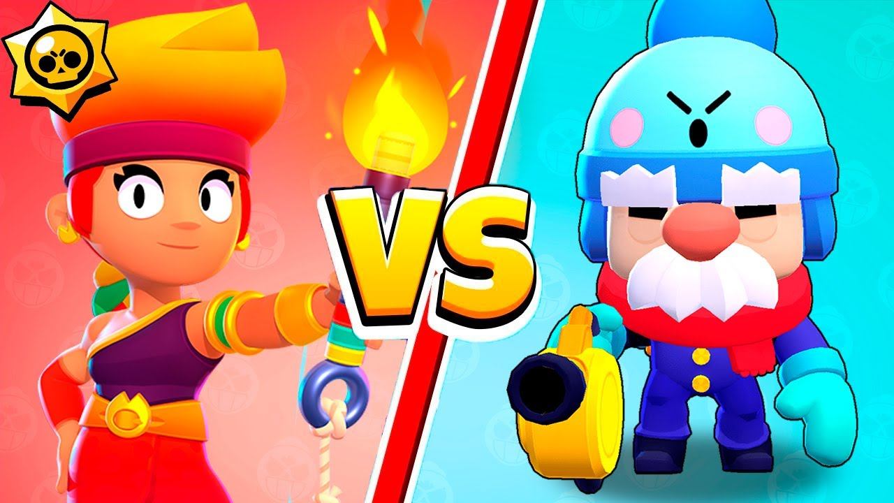 ТЕСТ КТО СИЛЬНЕЕ! АМБЕР ПРОТИВ ГЕЙЛА В BRAWL STARS смотреть онлайн