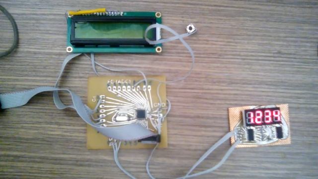 74HC595 7 SEG LED смотреть онлайн