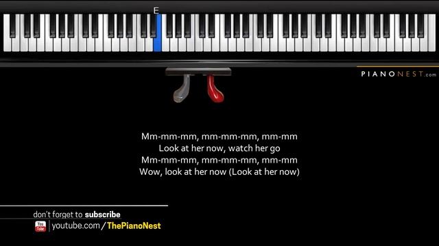 Selena Gomez - Look At Her Now - HIGHER Key (Piano Karaoke Instrumental) смотреть онлайн
