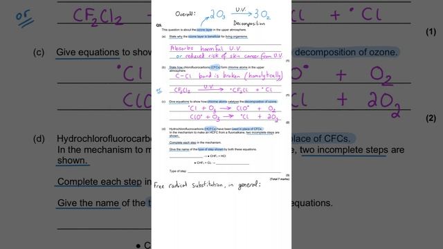 Free Radical Substitution | Exam Question Walkthrough | A level Chemistry смотреть онлайн