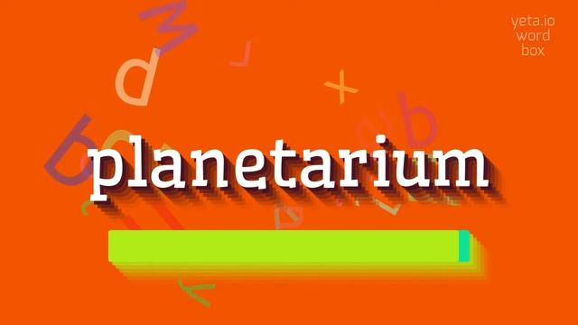 HOW TO SAY PLANETARIUM? #planetarium смотреть онлайн
