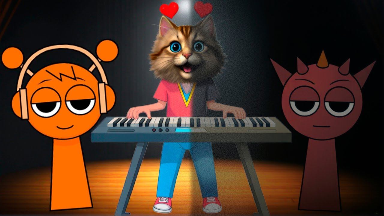 СОЗДАЮ СВОЮ МУЗЫКУ МИЛАЯ МУЗЫКАЛЬНАЯ ИГРА Incredibox Sprunki Весёлый Кот смотреть онлайн