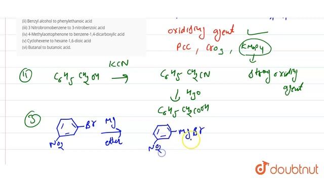 Write chemical reactions to affect the following transformations: (i) Butan-1-ol to butanoic acid смотреть онлайн