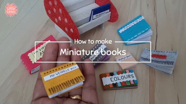 How to make a Bookcase miniature | Tiny books for toddlers смотреть онлайн