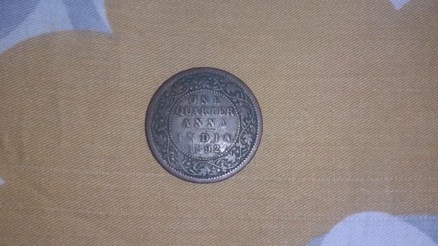 One Quarter Anna 1892 | Victoria Empress One Quarter Anna | British India Coin смотреть онлайн