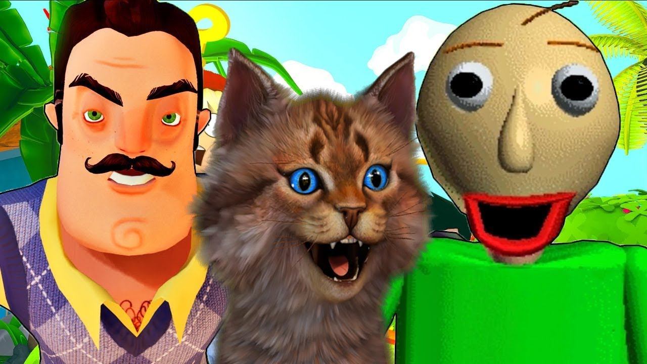 ЧТО Я УКРАЛ У БАЛДИ И СОСЕДА? БАЛДИ и ПРИВЕТ СОСЕД / Котик Игроман Baldi Basics / Hello Neighbor смотреть онлайн