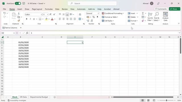 43. Fill Series with Fill Dialog box смотреть онлайн