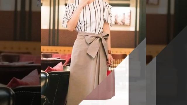 Office Wear Two Piece Dresses With Pencil Skirts & Sweatshirt//midi Skirts Designs Ideas