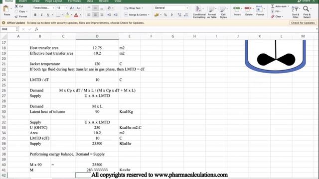 Calculate Vaporisation rate (Boil-up Rate) from a batch reactor смотреть онлайн