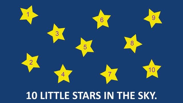 Ten Little Stars Song