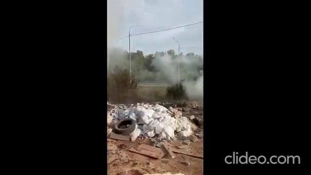 Очередной пожар на свалке в дачном поселке «Нефтяник». Рязань, 22 августа 2022 года смотреть онлайн
