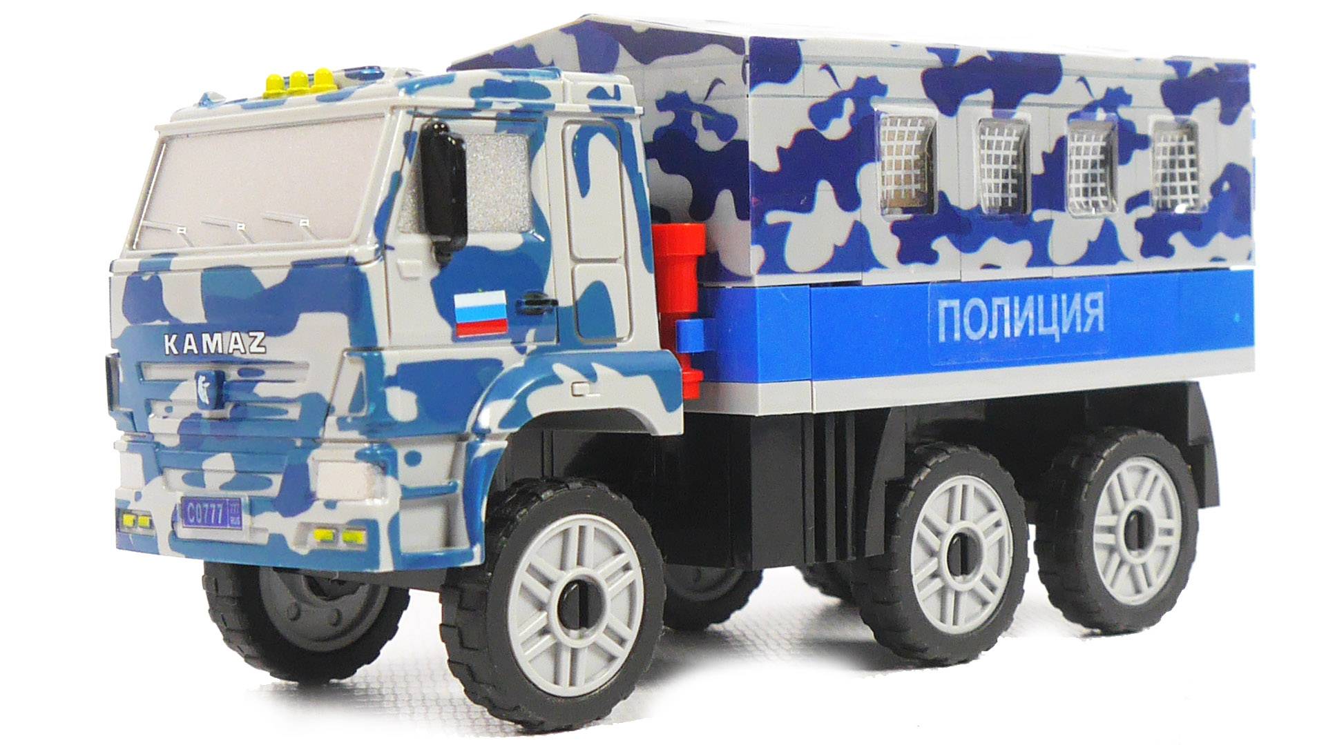 Собираем Камаз-автозак из лего - конструктор Город мастеров 3177 смотреть онлайн