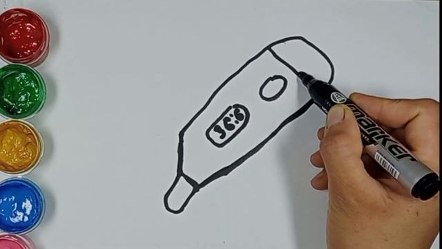 Сурет салу Градусник | How to draw Thermometer | Вolajon uchun Termometr rasm chizish смотреть онлайн