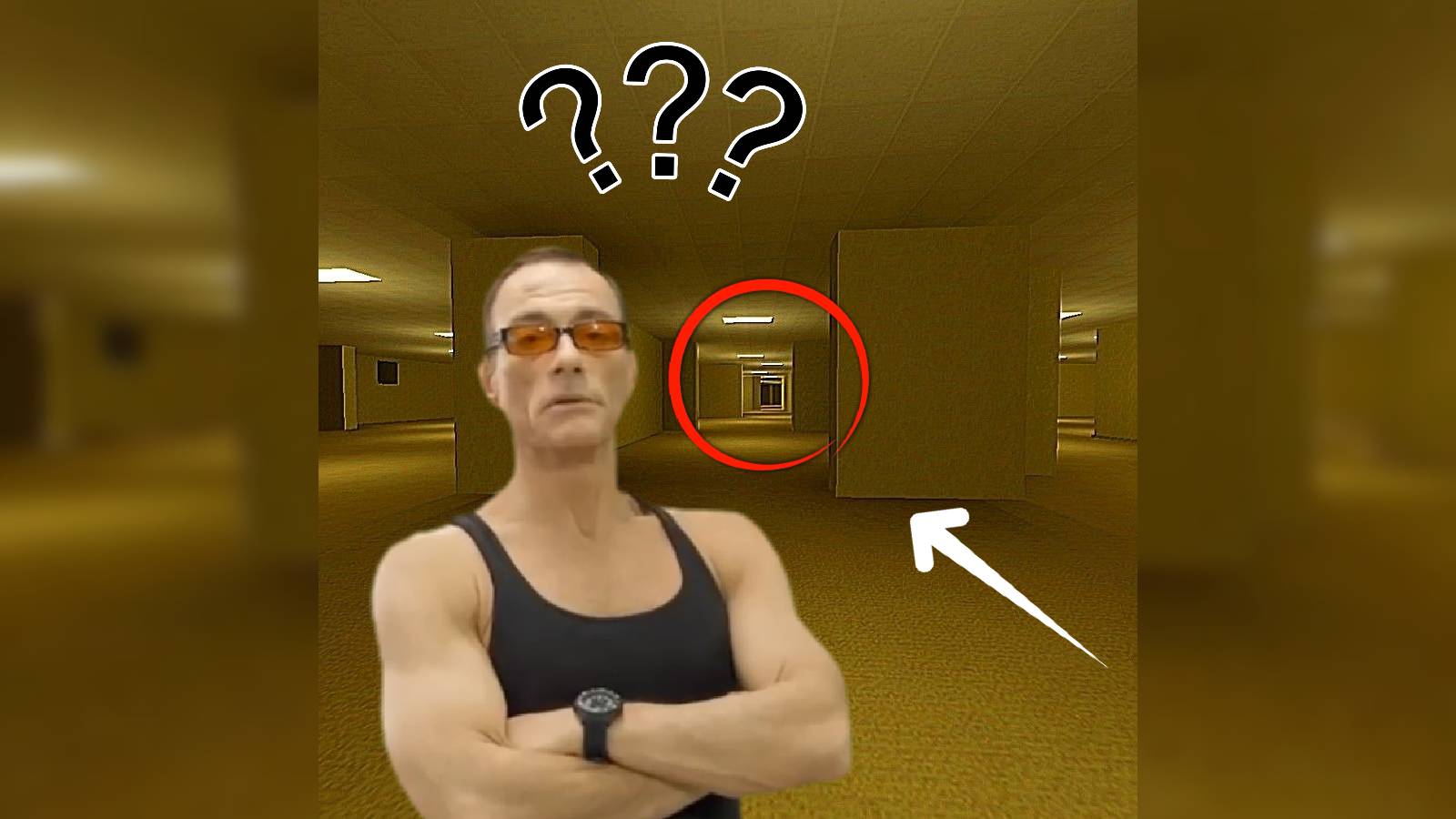 Van Damme In The Backrooms