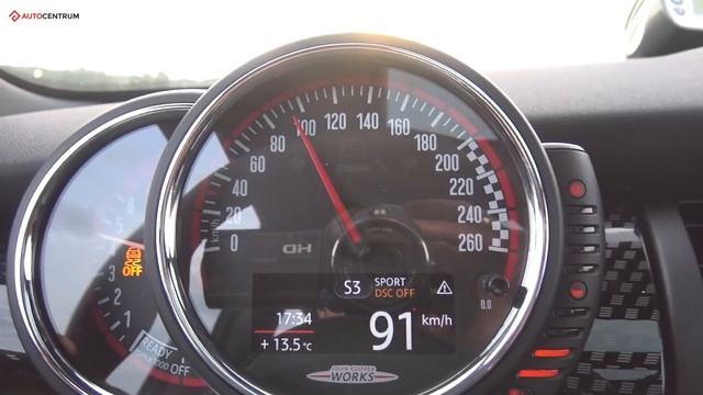 MINI John Cooper Works 2.0 231 KM (AT) - acceleration 0-100 km/h смотреть онлайн