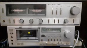 JVC Tape Deck D-E5U+Fisher CA-120 Integrated Stereo Amp