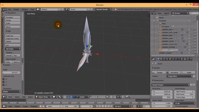 Unity 3D - DOWNLOAD ABADDON SWORD 3D MODEL смотреть онлайн