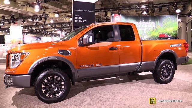 2019 Nissan Titan XD Pro 4X - Exterior and Interior Walkaround - 2019 NY Auto Show смотреть онлайн
