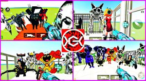 Некстботс ин Плайгроунд Игры Соник Монстр и Полицейские Машины Nextbots In Playground mod Shrek