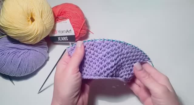 Узор Соты спицами без накидов поворотные ряды смотреть онлайн