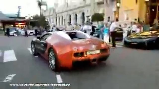 Huge supercars combo in Monaco Bronze Bugatti Veyron,Mansory Ferrari 599 GTB and more! смотреть онлайн