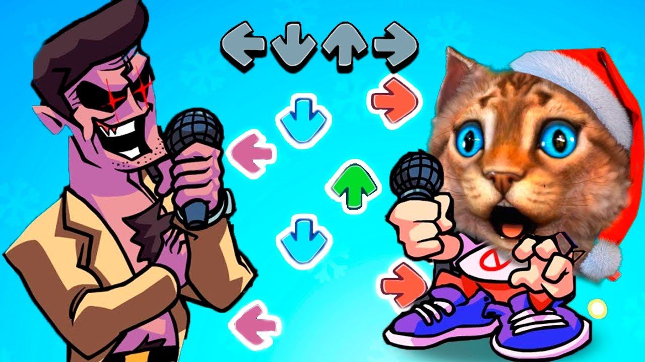 Весёлый Кот и Friday Night Funkin Прохождение