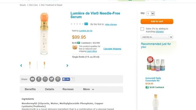 Lumière de Vie® Needle-Free Serum смотреть онлайн