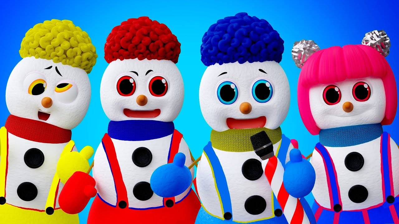 Снеговики Ча-Ча, Чики, Ля-Ля, Бум-Бум | D Billions Детские Песни смотреть онлайн