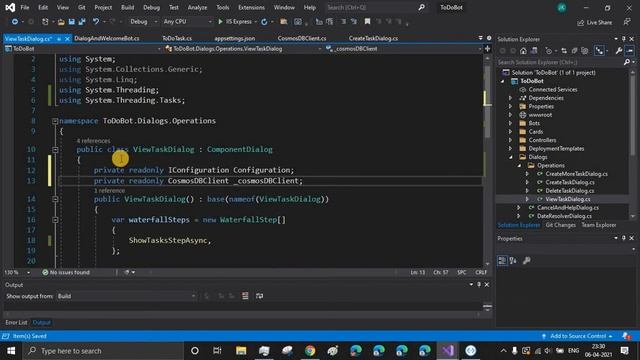 ToDo Bot | Part 7 | Coding the View Task Dialog | Microsoft Bot Framework смотреть онлайн