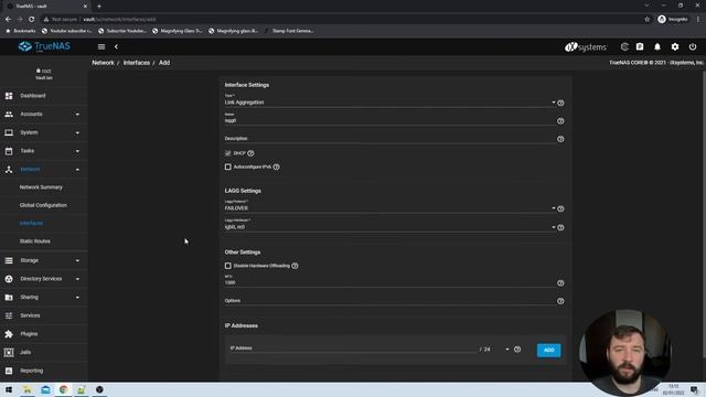 Link Aggregation (lagg) | Managing TrueNAS Core смотреть онлайн