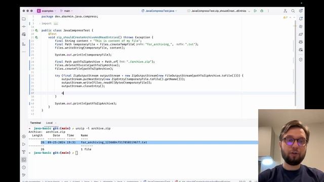 Работа с Zip-архивами - Weekly Tips #20 (#livecoding #java) смотреть онлайн