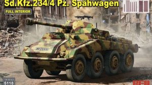 Распаковка Rye Field Model 1 35 RM-5118  Sd.Kfz.234 4 Pz. Spahwagen