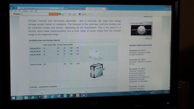 Redox Flow Battery Available for Residential Off-Grid Applications, Vanadium смотреть онлайн