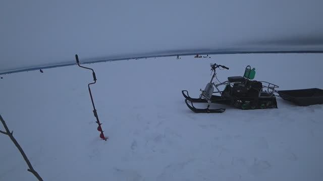 Рыбалка в устье р. Ветлуга. Чуть не провалился под лед