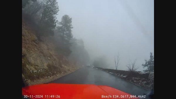 2024 11 30. Дорога на Ай-Петри с регистратора