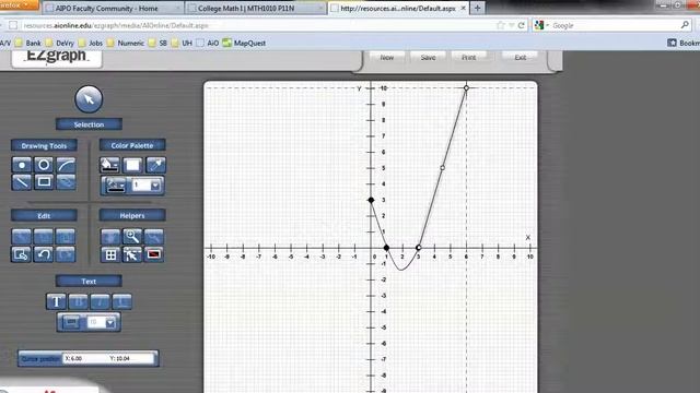 EZGraph 4 -- Graphing a Parabola смотреть онлайн