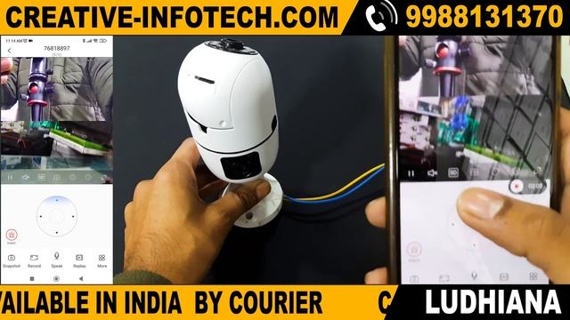 BUY NOW 📞- 9988131370 | DUAL LENS PTZ BULB WIFI SMART CAMERA V380 CREATIVE INFOTECH LUDHIANA смотреть онлайн