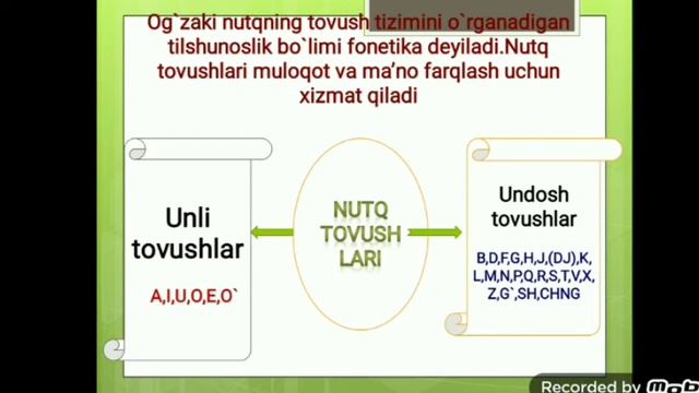 Fonetika 1-dars | Feruza Omonova
